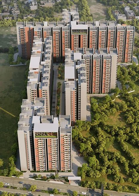 SRIAS Codename Kukatpally home street with flowering canopy, artist impression